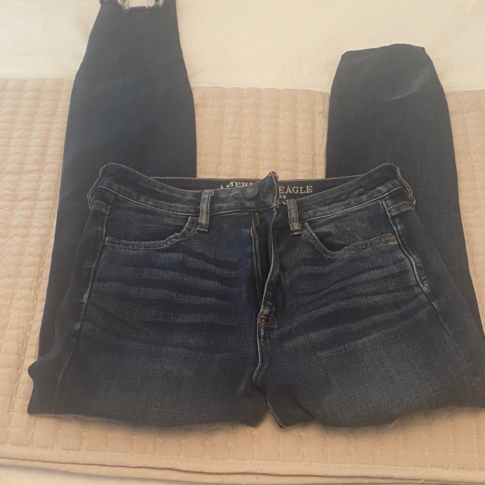 American Eagle Outfitters Women's Deep Indigo Skinny Jeans